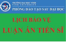 Thông báo lịch bảo vệ luận án tiến sĩ của NCS Trần Thanh Minh - chuyên ngành Lịch sử Việt Nam