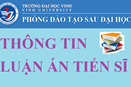  Luận án tiến sĩ của NCS Phạm Thị Yến; chuyên ngành Quản lý giáo dục