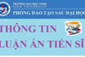  Luận án tiến sĩ của NCS Nguyễn Thị Xuân Lộc; chuyên ngành Quản lý giáo dục