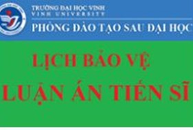  Lịch bảo vệ luận án tiến sĩ cấp trường của NCS Nguyễn Thị Xuân Lộc, chuyên ngành Quản lý giáo dục