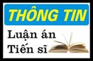  Luận án tiến sĩ của NCS Trần Thị Thúy - Chuyên ngành Chính trị học