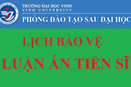  Thông báo lịch bảo vệ luận án tiến sĩ của NCS Trần Thanh Minh - chuyên ngành Lịch sử Việt Nam